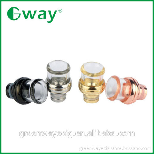 2015 newest glass and stainless drip tip, 510 SS drip tip wide bore drip tip factory price by Greenway